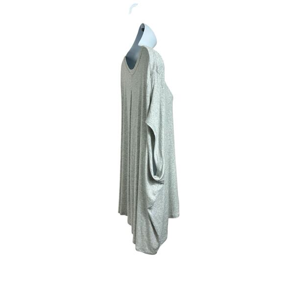 Athleta With Ease Rib Tee Light Gray Heather Top Sz 3X Soft Comfort Shirt Yoga - Picture 7 of 10